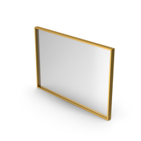 Wall Mirror Gold PNG & PSD Images