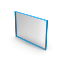 Wall Mirror Blue PNG & PSD Images
