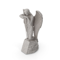 Angel on Rock with Sword PNG & PSD Images
