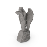 Angel on Rock Stone PNG & PSD Images