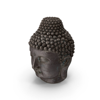 Bronze Outdoor Buddha Head PNG & PSD Images