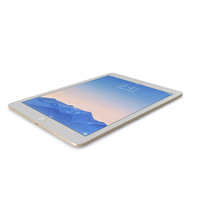 Apple iPad Air 2 Gold PNG & PSD Images