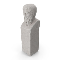 Herm of Plato Marble PNG & PSD Images