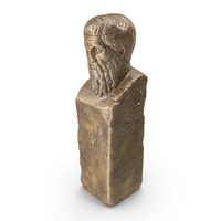 Herm of Plato Bronze PNG & PSD Images