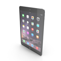 Apple iPad Mini 3 Space Gray PNG & PSD Images