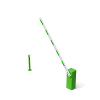 Automatic Road Barrier Opened Green PNG & PSD Images