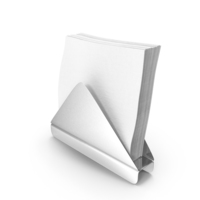 Angled Napkin Holder Brushed Stainless Steel PNG & PSD Images