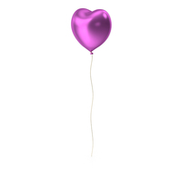 Single Heart Balloon Pink PNG & PSD Images