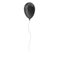 Single Balloon Black PNG & PSD Images