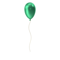 Single Balloon Green PNG & PSD Images