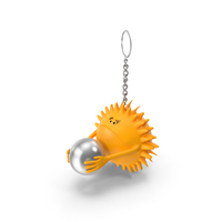 Sun Smiley Keychain PNG & PSD Images