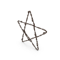 Rusty Barbed Wire Star PNG & PSD Images