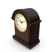 Barrister Style Mantel Clock PNG & PSD Images
