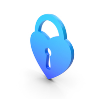 Blue Heart Unlock Logo PNG & PSD Images