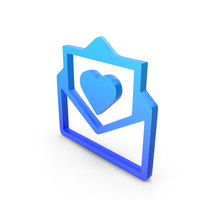 Love Heart Chat Logo Blue PNG & PSD Images