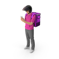 Delivery Man Standing Pose PNG & PSD Images
