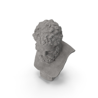 Hercules Bust Stone PNG & PSD Images