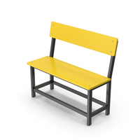 Yellow School Bench PNG & PSD Images