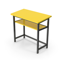 Yellow School Desk PNG & PSD Images
