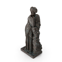 Polyhymnia Bronze Statue Outdoor PNG & PSD Images
