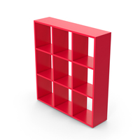 Red Bookshelf PNG & PSD Images
