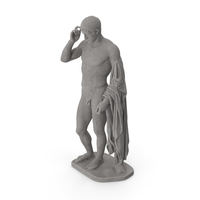 Hermes Logios Stone Sculpture PNG & PSD Images
