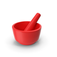 Red Mortar Pestle PNG & PSD Images