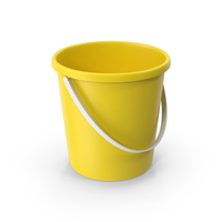 Plastic Bucket Yellow PNG & PSD Images