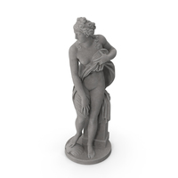 Venus Rising From The Waves Stone Statue PNG & PSD Images