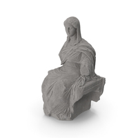 Goddess Of Grain Stone Statue PNG & PSD Images