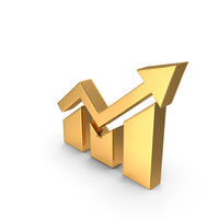 Financial Market Gold  Uptrend Chart PNG & PSD Images