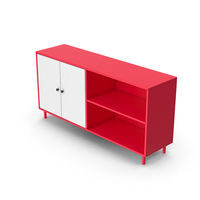 Sideboard Red White PNG & PSD Images