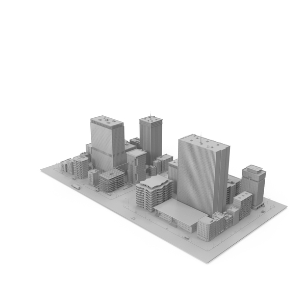 Detailed City Street Grey PNG & PSD Images
