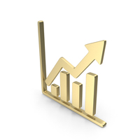 Graph Analysis Stock Growth Gold PNG & PSD Images