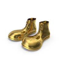 Clown Shoes Gold PNG & PSD Images