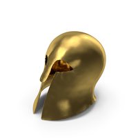 Greek Corinthian Helmet Gold PNG & PSD Images