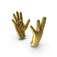 Gold Leather Gloves PNG & PSD Images