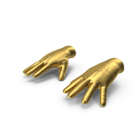 Leather Gloves Gold 4 PNG & PSD Images