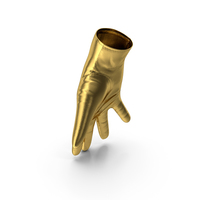 Gold Leather Glove Right Hand PNG & PSD Images