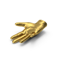 Gold Leather Glove Right PNG & PSD Images