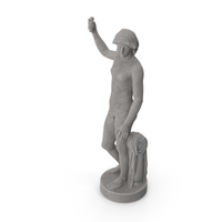 Hermaphrodite Stone Statue PNG & PSD Images