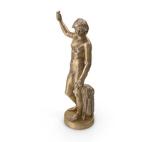 Hermaphrodite Bronze Statue PNG & PSD Images