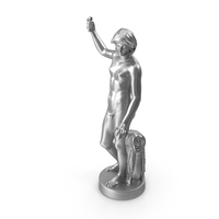 Hermaphrodite Metal Statue PNG & PSD Images