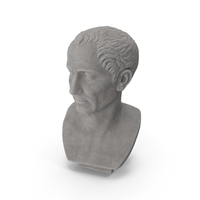 Julius Caesar Stone Bust PNG & PSD Images