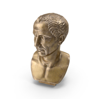 Julius Caesar Bronze Bust PNG & PSD Images