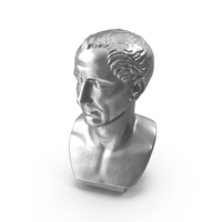 Julius Caesar Metal Bust PNG & PSD Images