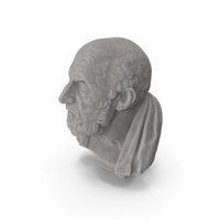 Chrysippos Stone Bust PNG & PSD Images