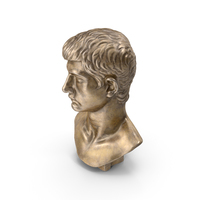 Augustine Prince Bronze Bust PNG & PSD Images