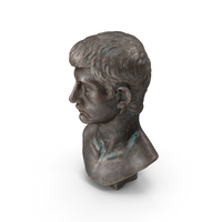 Augustine Prince Bronze Outdoor Bust PNG & PSD Images