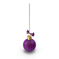 Christmas Ornament Purple PNG & PSD Images
